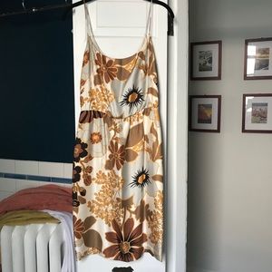 Vintage jcrew silk twill dress, size 2